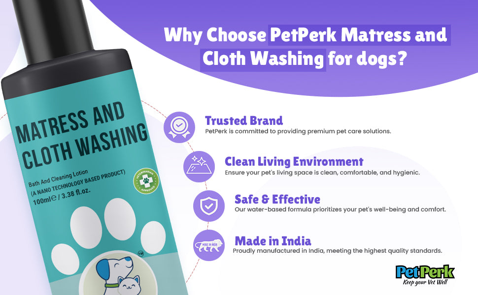 Mattress and Cloth Washing For Dogs | 100 ml, 1 Piece
