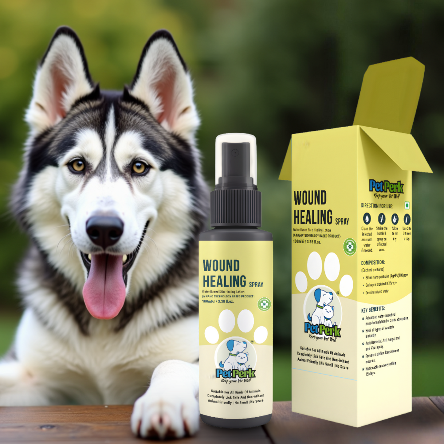 Wound Healing Spray for Dog