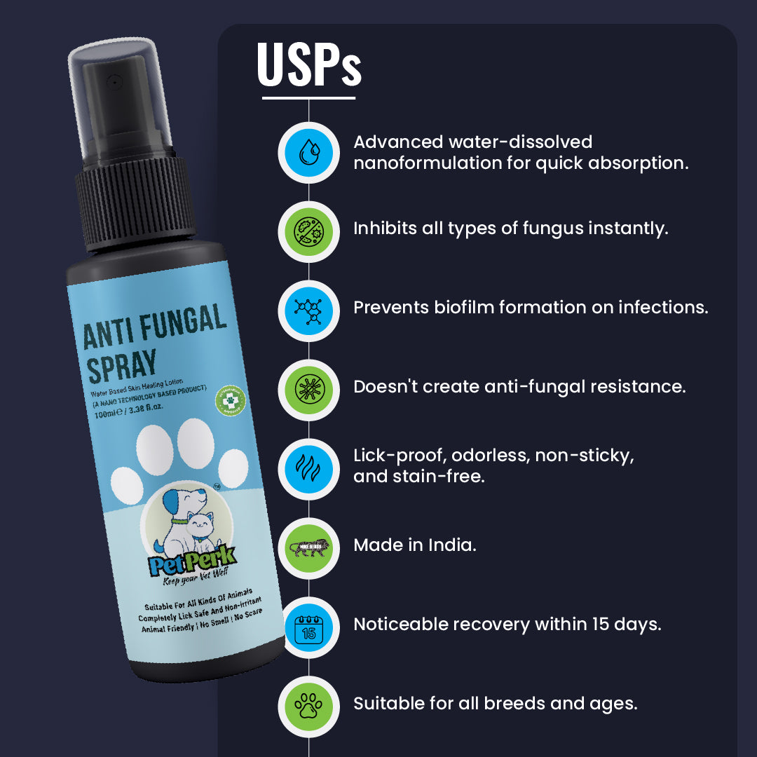 Anti-Fungal Spray For Dogs | 100 ml, 1 Piece