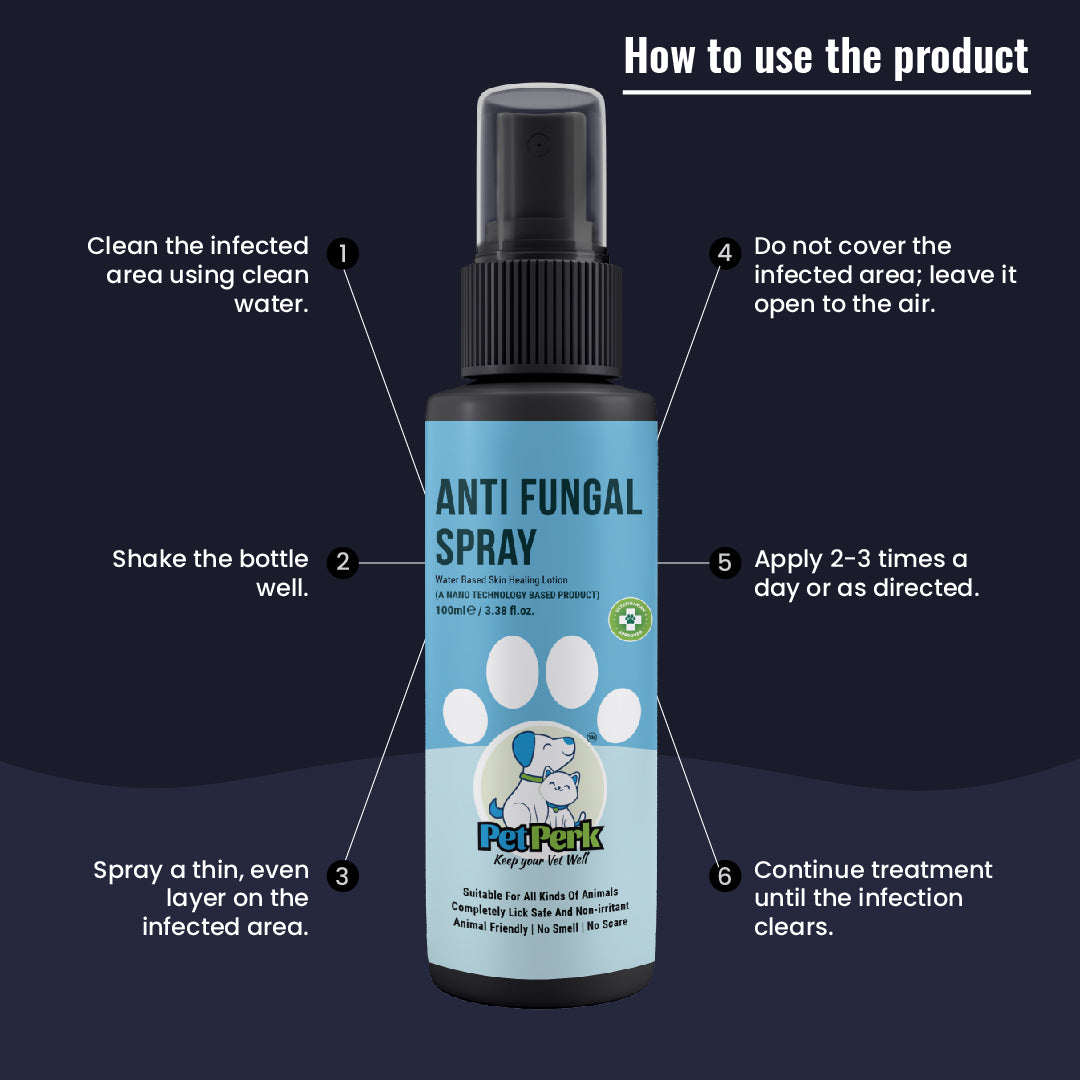 Anti-Fungal Spray For Dogs | 100 ml, 1 Piece