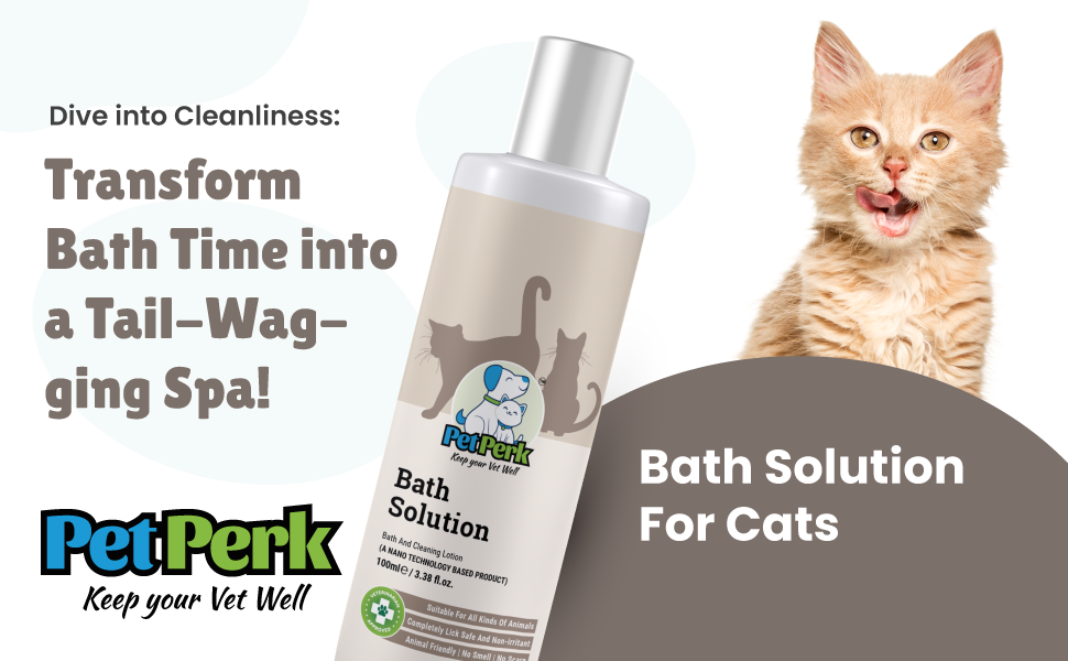 Bath Solution For Cats | 100 ml, 1 Piece