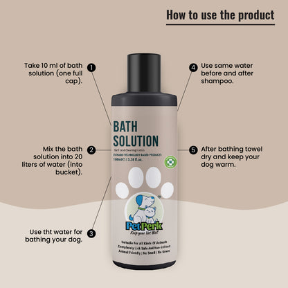 Bath Solution For Dogs | 100 ml, 1 Piece