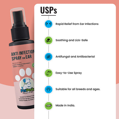 Anti-Infection Spray for Ear: Dog (100 ml / Piece)