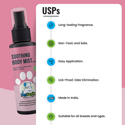 Perfume (Soothing Body Mist Spray) for Dogs (100 ml / Piece)