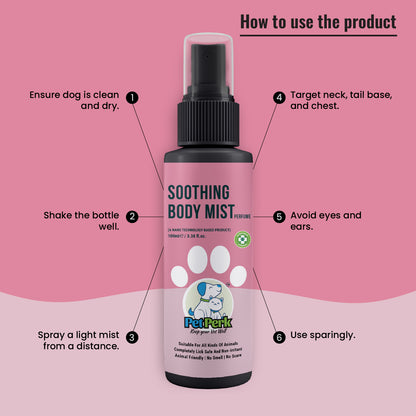 Perfume (Soothing Body Mist Spray) for Dogs (100 ml / Piece)