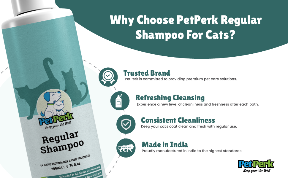 Regular Shampoo For Cats | 200 ml, 1 Piece