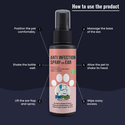 Anti Infection Spray For Ear Dog| 100 ml, 1 Piece