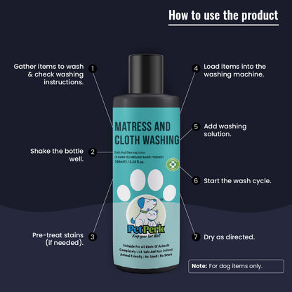 Mattress and Cloth Washing For Dogs | 100 ml, 1 Piece