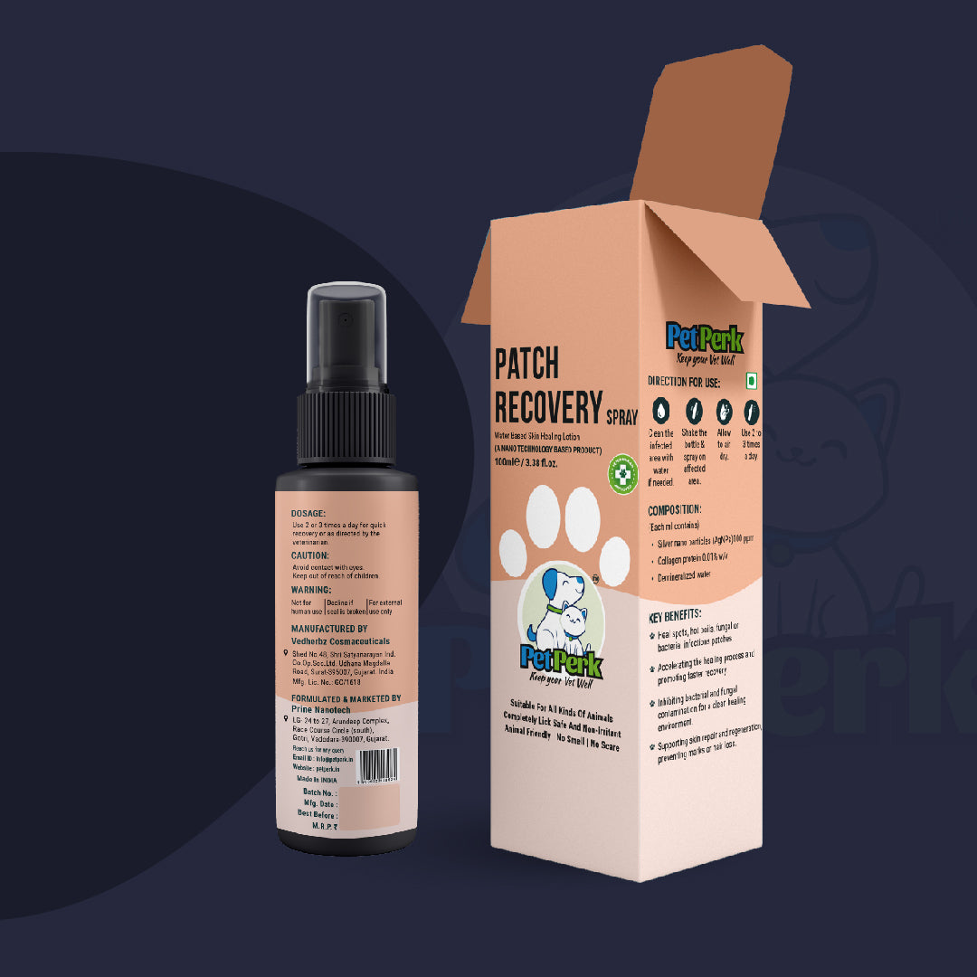 Patch Recovery Spray For Dogs | 100 ml, 1 Piece