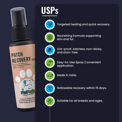 Patch Recovery Spray For Dogs | 100 ml, 1 Piece